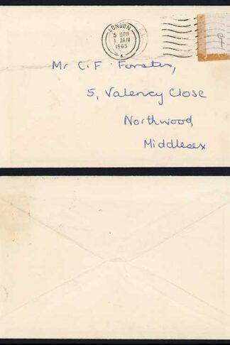 Dollis Hill Dummy Stamp with 9.5mm Violet Phosphor 1965 and 1966 Trials
