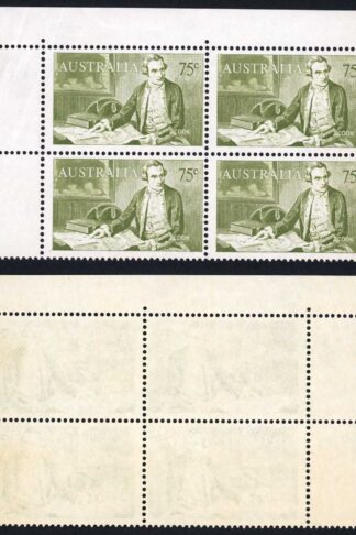 Australia 75c Navigator BW 462fa recutting at base State 2 U/M Toned and wrinkle