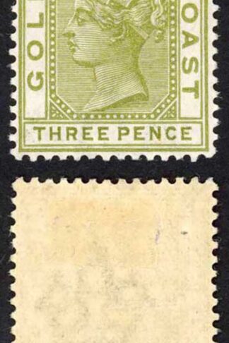 Gold Coast SG15 3d olive wmk crown ca m/m Cat 29 pounds