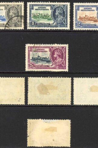 Straits Settlements SG256/9 1935 Silver Jubilee (25c thin) Cat 21 pounds