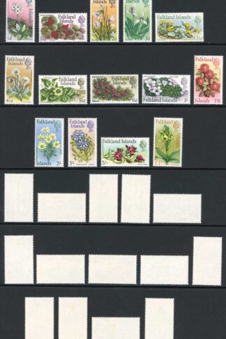 Falkland Is SG232/245 Flower Set M/M Cat 75 pounds