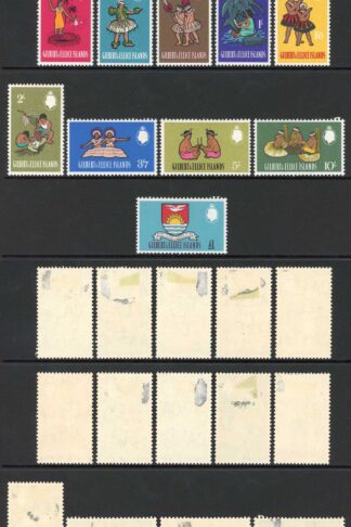 Gilbert and Ellice SG89/103 Set of 15 (paper adhesion on reverse) Cat 18 pounds