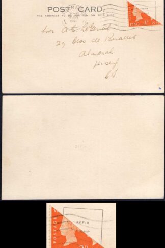 SG482a 2d Centenary Bisected on Cover dated the 20th Jan 1940 Cat 50 pounds
