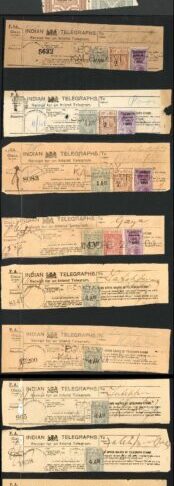 India Collection of QV Telegraphs