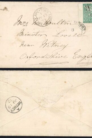 Cape of Good Hope 1872 1s packet rate cover to England FORT BEAUFORT oval