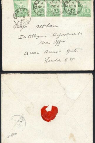 Cape of Good Hope 1897 2 1/2d rate cover to London CRADOCK postmarks