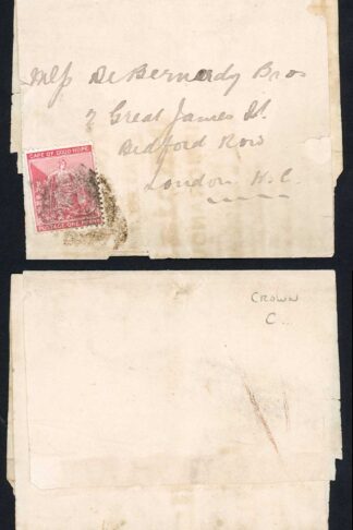 Cape of Good Hope 1870s/80s non-stationery wrapper to London 1d rate