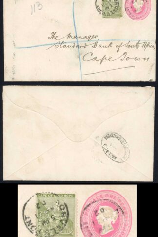 Cape of Good Hope 1902 registered cover NORVALS PONT to CAPE TOWN