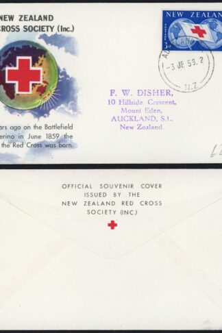 New Zealand 1959 Red cross Cover