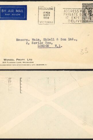 Australia Airmail Cover