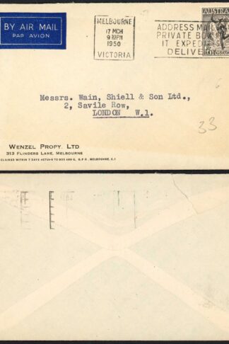 Australia Airmail Cover