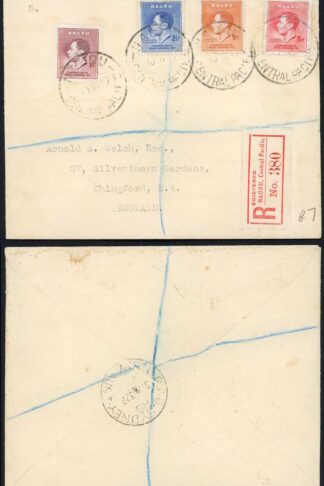 Nauru 1937 Coronation Cover