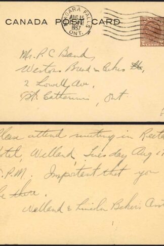 Canada KGV 2c Postal stationery