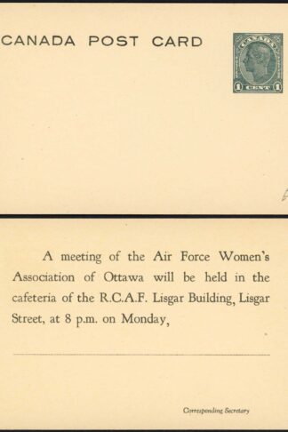 Canada KGVI 1c Postal stationery