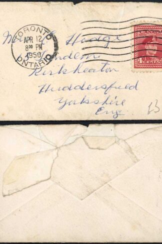 Canada 1950 Tiny Envelope