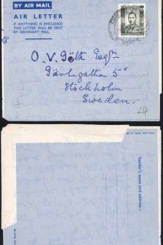 Southern Rhodesia KGVI Postal Stationery