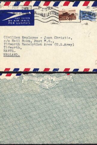 South Africa Airmail FRONT