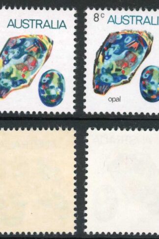 Australia SG551a 8c Opal Variety MISSING BLACK U/M with normal Cat 425 pounds