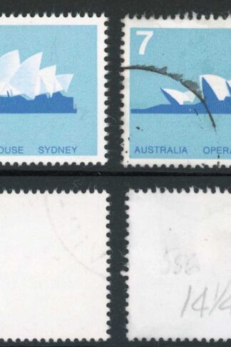 Australia SG556s 7c with colour shift to the left CDS with normal