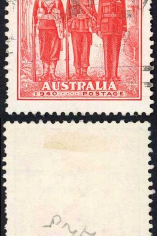 Australia SG197 2d red line bottom right