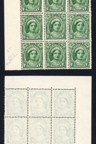 Australia BW227d Misplaced impression Mint No Gum