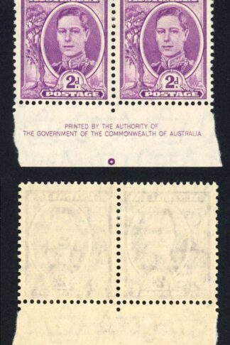 Australia SG205 2d Imprint Pair M/M
