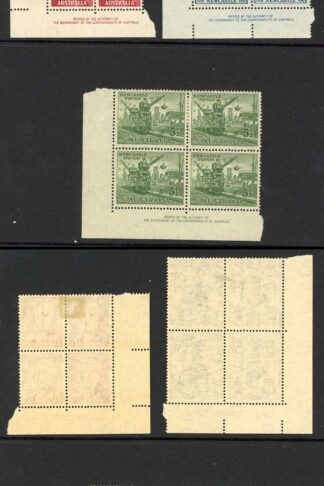 Australia SG219/21 1947 Newcastle Imprint blocks M/M
