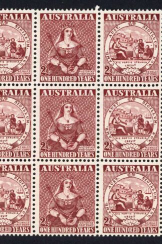 Australia SG239a 1950 Centenary Block of 24 (22 x U/M)