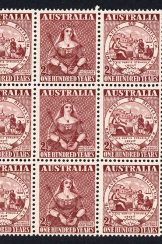 Australia SG239a 1950 Centenary Block of 24 (22 x U/M)