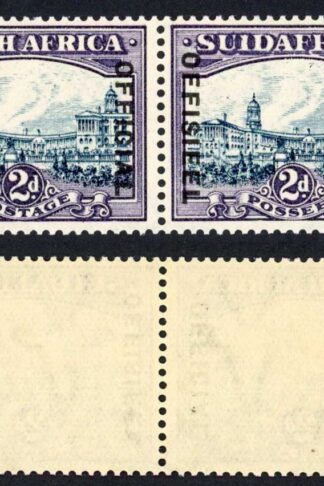South Africa SGO23 2d Blue and Violet (20 mm) U/M Cat 150 pounds