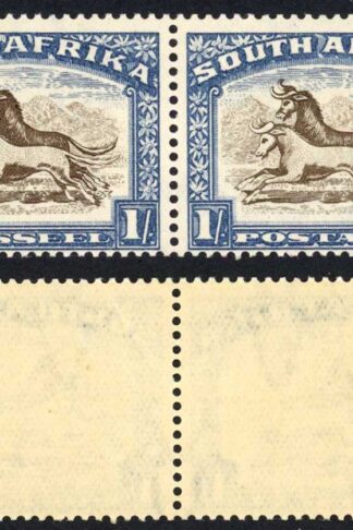 South Africa SG62 1/- brown and chalky blue U/M Cat 55 pounds