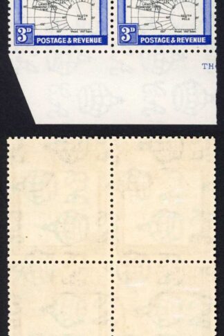 Falkland Is Dep SGG3a 2d Thick Map 50 Meridian Continues pass Vignette U/M