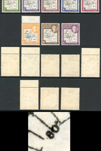 Falkland Is Dep SGG1a/G8a Thick Map set ALL Variety Gap in 80th Parallel
