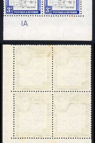 Falkland Is Dep SGG4a 3d Thick Map Variety Gap in 80th Parallel M/M