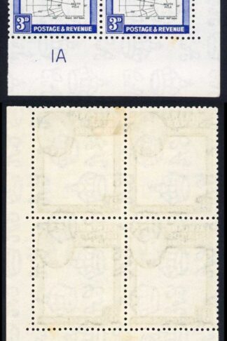 Falkland Is Dep SGG4a 3d Thick Map Variety Gap in 80th Parallel M/M