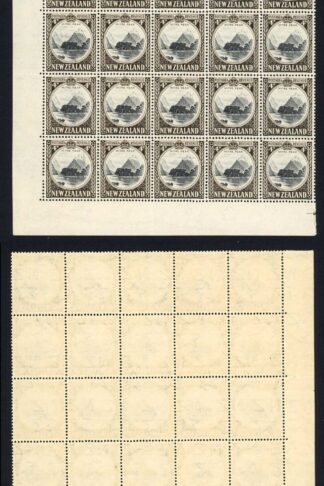 New Zealand SG583d 4d Perf 14 x 14.5 Mult Wmk Block U/M