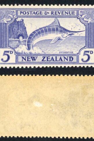 New Zealand SG563 5d Perf 13-14 x 13.5 Single Wmk M/M (toned Gum) Cat 25 pounds