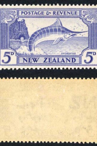 New Zealand SG563 5d Perf 13-14 x 13.5 Single Wmk M/M (toned Gum) Cat 25 pounds