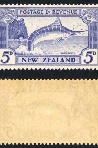 New Zealand SG563 5d Perf 13-14 x 13.5 Single Wmk M/M (toned Gum) Cat 25 pounds