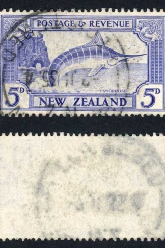 New Zealand SG563 5d Perf 13-14 x 13.5 Single Wmk Fine used Cat 30 pounds