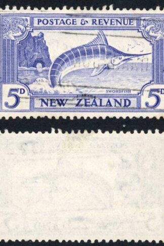 New Zealand SG563 5d Perf 13-14 x 13.5 Single Wmk Fine used Cat 30 pounds