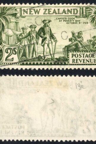 New Zealand SG568 2/- Perf 13-14 x 13.5 Single Wmk Cat 45 pounds