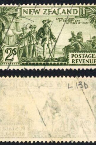 New Zealand SG568 2/- Perf 13.5 x 14 Single Wmk Cat 60 pounds