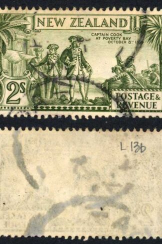 New Zealand SG568 2/- Perf 13.5 x 14 Single Wmk Cat 60 pounds