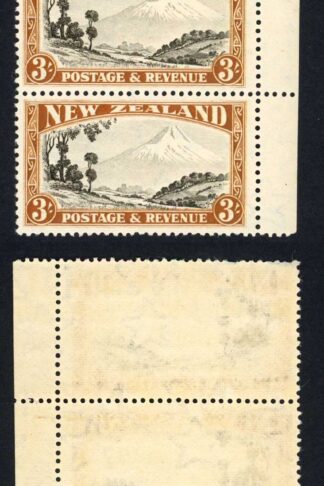 New Zealand SG590 3/- Perf 13-14 x 13.5 Mult Wmk U/M Cat 200 pounds