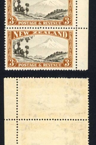 New Zealand SG590 3/- Perf 13-14 x 13.5 Mult Wmk U/M Cat 200 pounds