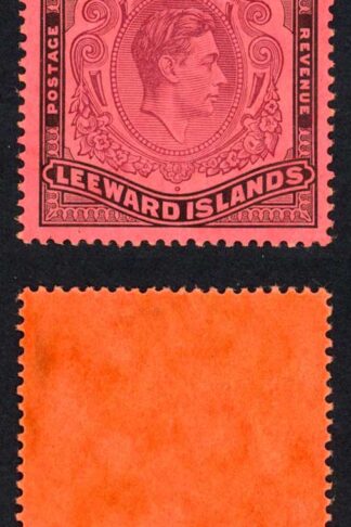 Leeward Is SG114a One Pound Purple and Black/Carmine Perf 14 U/M Cat 90 pounds
