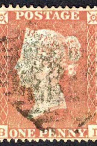 Penny Star (BI) C1 Plate 162 Fine used Cat 50 pounds