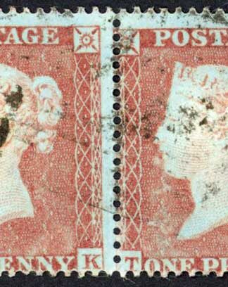 Penny Star (TK/TL) C1 Plate 173 Very Fine used (Vertical crease) Cat 70 pounds