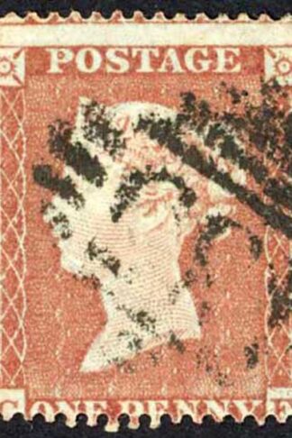 Penny Star (CF) C1 Plate 176 Very Fine used Cat 35 pounds